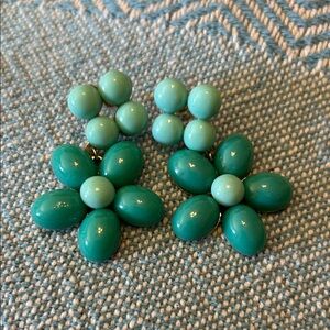 Turquoise Floral Earrings